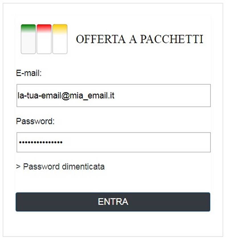 Offerta a Pacchetti Offerta a Pacchetti