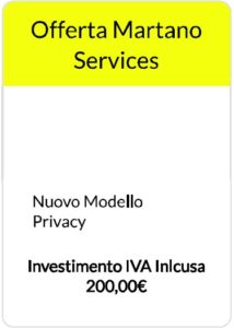 Modulo privacy investimento